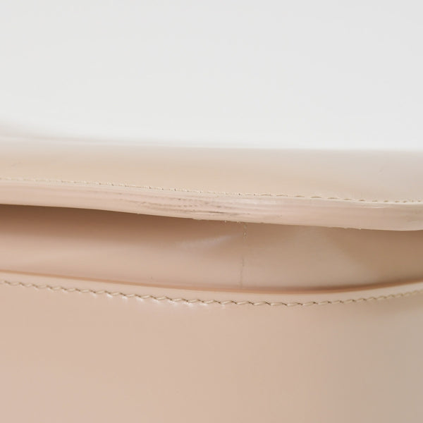 極美品 BOTTEGA VENETA ボッテガヴェネタ マリー ショルダーバッグ 578344 ナッパレザー ベージュ ゴールド金具 中古 4a007869
