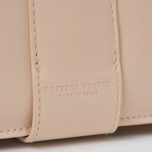 極美品 BOTTEGA VENETA ボッテガヴェネタ マリー ショルダーバッグ 578344 ナッパレザー ベージュ ゴールド金具 中古 4a007869