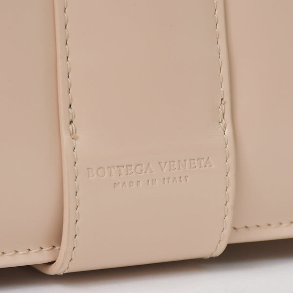 極美品 BOTTEGA VENETA ボッテガヴェネタ マリー ショルダーバッグ 578344 ナッパレザー ベージュ ゴールド金具 中古 4a007869