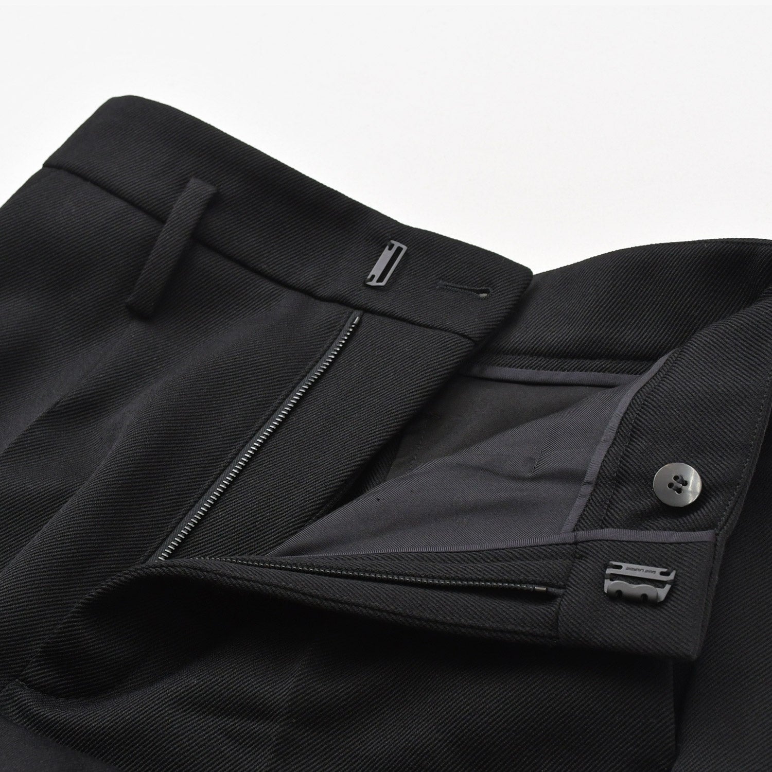極美品 SAINT LAURENT サンローラン ハイウエスト ウールギャバジン