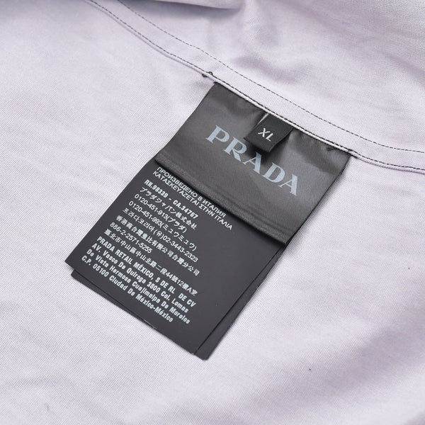 Like new product PRADA 19FW Poplin Bowling Shirt Short Sleeve Shirt Purple Red Multicolor Used 4a007916