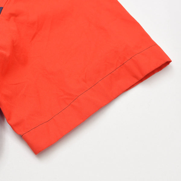 Like new product PRADA 19FW Poplin Bowling Shirt Short Sleeve Shirt Purple Red Multicolor Used 4a007916