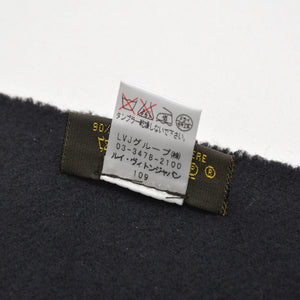 新品同様品 LOUIS VUITTON ルイヴィトン マフラー エシャルプ・フェルティッド・グラフィティ ブラック グレー MP1065 中古 4a007920