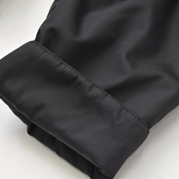 Like new PRADA Re-Nylon Anorak Parka SGC560 Triangle Plate Black M Size Black Metal Hardware Half Zip Used 4a007935