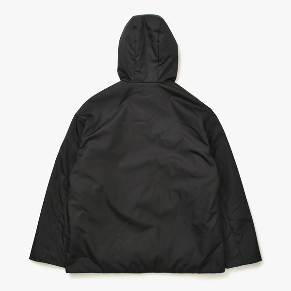 Like new PRADA Re-Nylon Anorak Parka SGC560 Triangle Plate Black M Size Black Metal Hardware Half Zip Used 4a007935