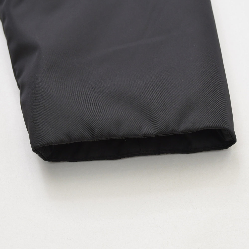 Like new PRADA Re-Nylon Anorak Parka SGC560 Triangle Plate Black M Size Black Metal Hardware Half Zip Used 4a007935