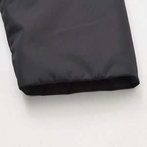 Like new PRADA Re-Nylon Anorak Parka SGC560 Triangle Plate Black M Size Black Metal Hardware Half Zip Used 4a007935