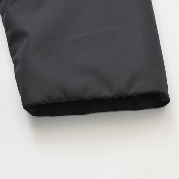 Like new PRADA Re-Nylon Anorak Parka SGC560 Triangle Plate Black M Size Black Metal Hardware Half Zip Used 4a007935