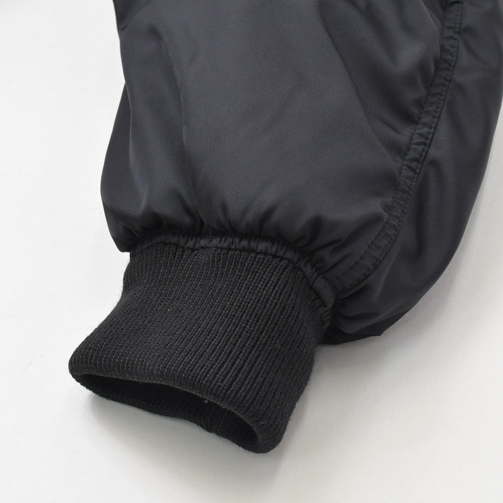 Very Good Condition PRADA Re-Nylon Bomber Jacket MA-1 SGB903 XS Size Black Orange Triangle Logo Plate Mini Pouch Raf Simons Used 4a007936