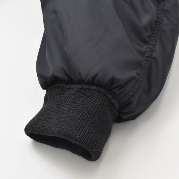 極美品 PRADA プラダ Re-Nylon ボンバージャケット MA-1 SGB903 XSサイズ ブラック オレンジ トライアングルロゴプレート ミニポーチ ラフシモンズ 中古 4a007936