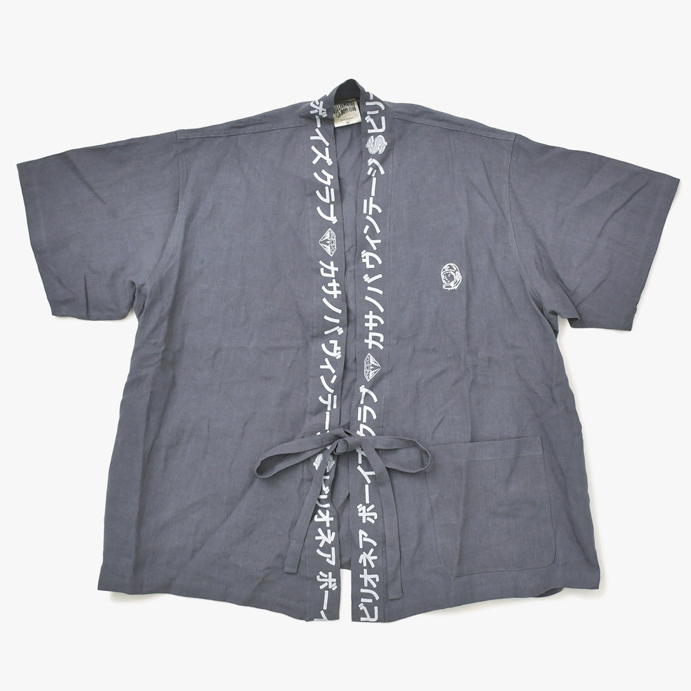 新品未使用 BILLIONAIRE BOYS CLUB カサノバボーイズクラブ 和風キモノ O/Sサイズ グレー 4a007982