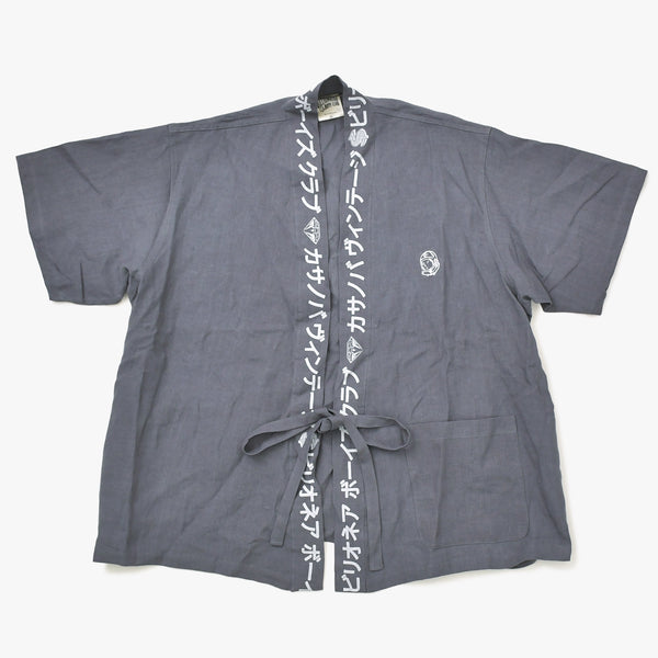 New and unused BILLIONAIRE BOYS CLUB Casanova Boys Club Japanese style kimono O/S size Gray Used 4a007982
