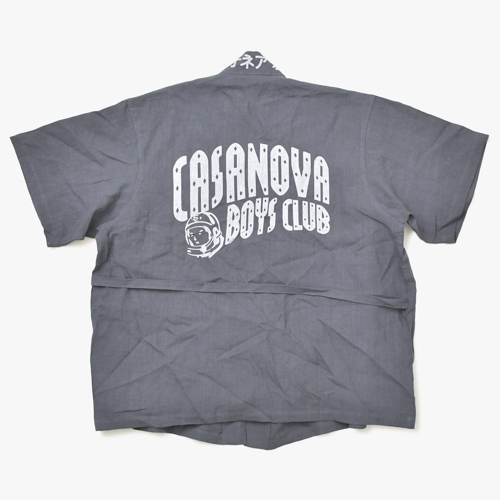 新品未使用 BILLIONAIRE BOYS CLUB カサノバボーイズクラブ 和風キモノ O/Sサイズ グレー 4a007982