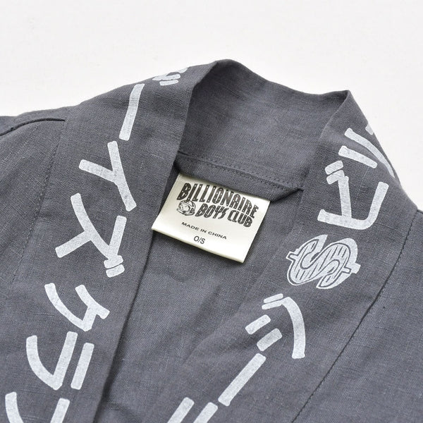 New and unused BILLIONAIRE BOYS CLUB Casanova Boys Club Japanese style kimono O/S size Gray Used 4a007982