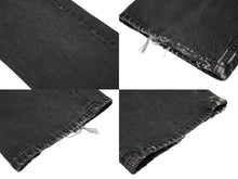 画像をギャラリービューアに読み込む, 新品同様 CHROME HEARTS クロムハーツ LEVI'S 501 デニムパンツ クロスボールボタン ブラック サイズ34 中古 4b008053