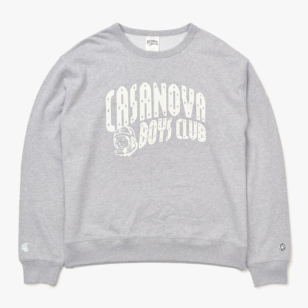 【XLサイズ】新品未使用品 BILLIONAIRE BOYS CLUB カサノバボーイズクラブ グレー ホワイト トレーナー クルーネックトレーナー 中古 4a008104