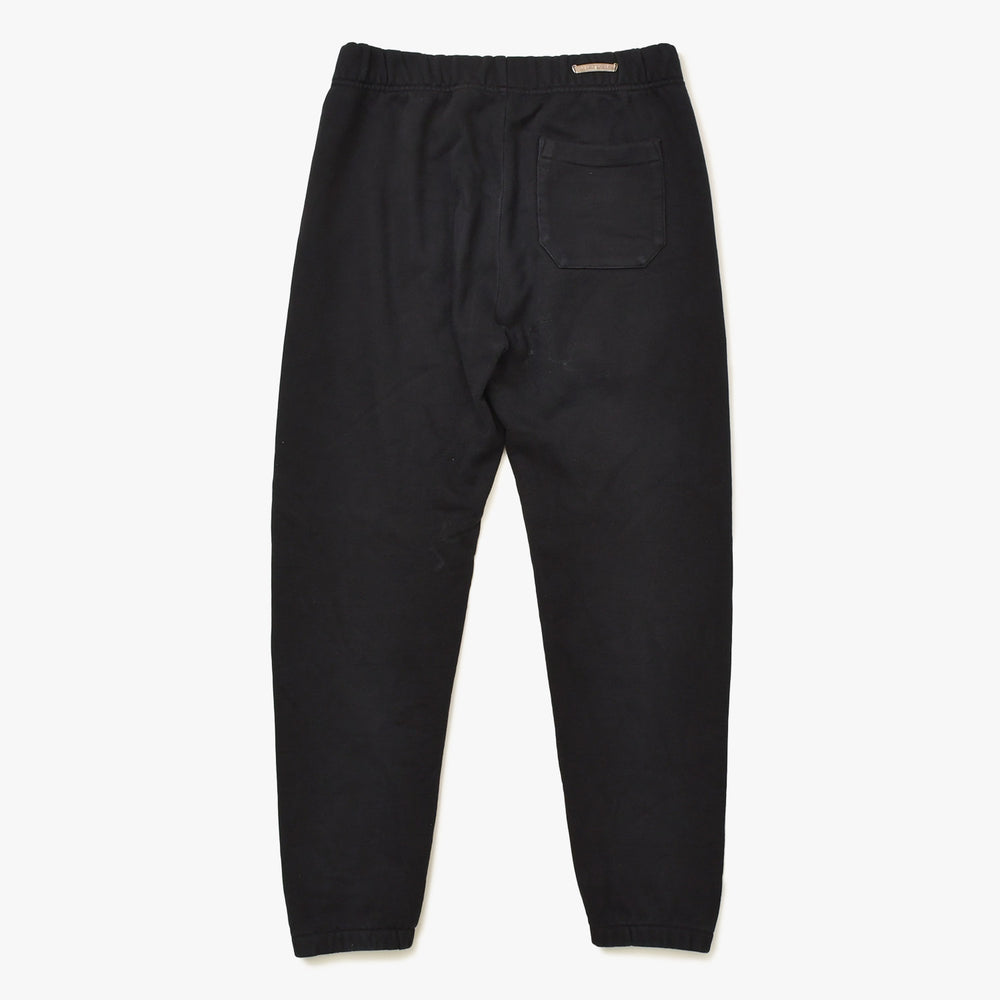極美品 CHROME HEARTS クロムハーツ SAILIN Y NOT SWEAT PANTS トリプルクロス セメタリークロス スクロールラベル Mサイズ ブラック 中古 4a008133