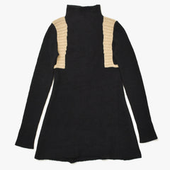 RICK OWENS リックオウエンス カラー切替ハイネックロングニット RR16F6610-MY MASTODON Sサイズ ブラック バニラ 2016AW ウール 美品 中古 4a008154