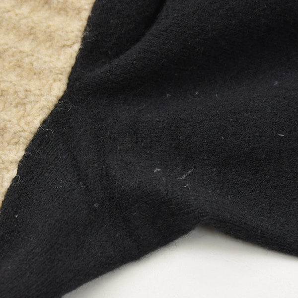 RICK OWENS リックオウエンス カラー切替ハイネックロングニット RR16F6610-MY MASTODON Sサイズ ブラック バニラ 2016AW ウール 美品 中古 4a008154