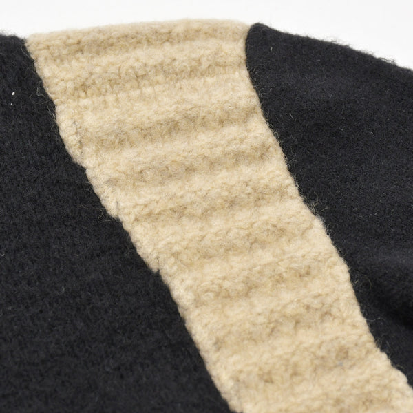 RICK OWENS リックオウエンス カラー切替ハイネックロングニット RR16F6610-MY MASTODON Sサイズ ブラック バニラ 2016AW ウール 美品 中古 4a008154