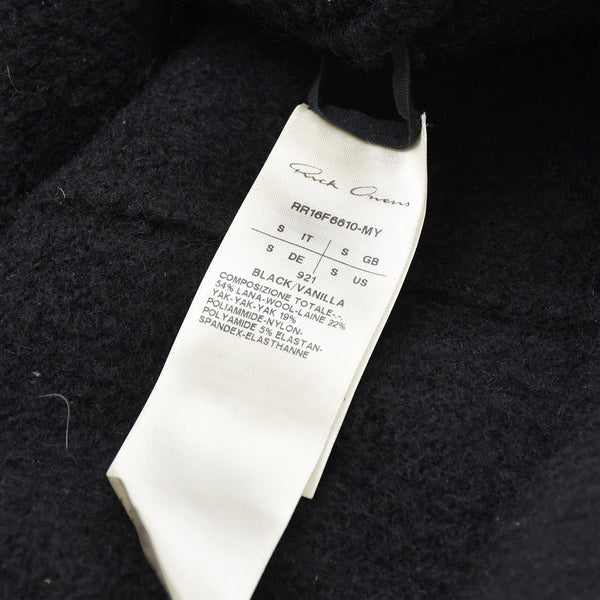 RICK OWENS リックオウエンス カラー切替ハイネックロングニット RR16F6610-MY MASTODON Sサイズ ブラック バニラ 2016AW ウール 美品 中古 4a008154