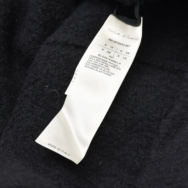 RICK OWENS リックオウエンス カラー切替ハイネックロングニット RR16F6610-MY MASTODON Sサイズ ブラック バニラ 2016AW ウール 美品 中古 4a008154