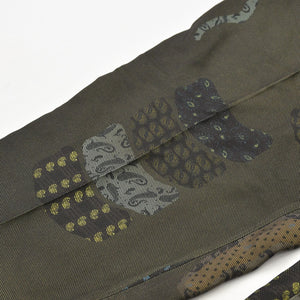 極美品 ETRO エトロ スラックスパンツ ペイズリー柄 161-1W117-4112 イタリア製 レーヨン シルク カーキ サイズ52 中古 4a008155