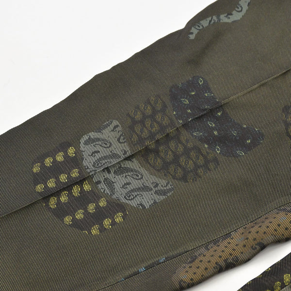 極美品 ETRO エトロ スラックスパンツ ペイズリー柄 161-1W117-4112 イタリア製 レーヨン シルク カーキ サイズ52 中古 4a008155