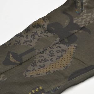 極美品 ETRO エトロ スラックスパンツ ペイズリー柄 161-1W117-4112 イタリア製 レーヨン シルク カーキ サイズ52 中古 4a008155