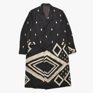極美品 ETRO ロングコート コート 122-1085N-5086 ブラック グレー ベージュ Fall 2012 中古 4a008158