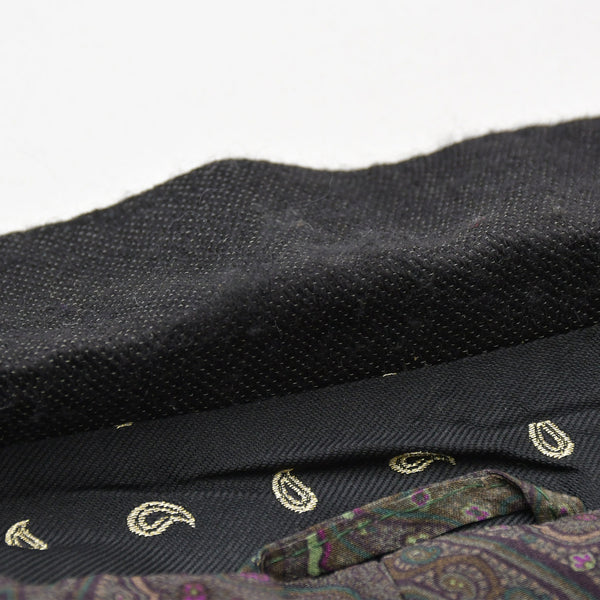 極美品 ETRO ロングコート コート 122-1085N-5086 ブラック グレー ベージュ Fall 2012 中古 4a008158