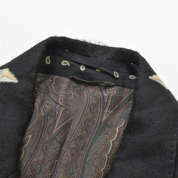 極美品 ETRO ロングコート コート 122-1085N-5086 ブラック グレー ベージュ Fall 2012 中古 4a008158