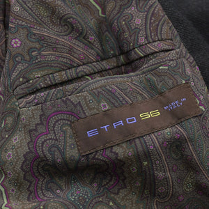 極美品 ETRO ロングコート コート 122-1085N-5086 ブラック グレー ベージュ Fall 2012 中古 4a008158