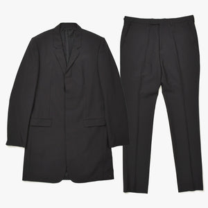 Like new LAD MUSICIAN Suit setup 2214-304/2214-550 44/46 size Black wool gabardine Used 4a008159