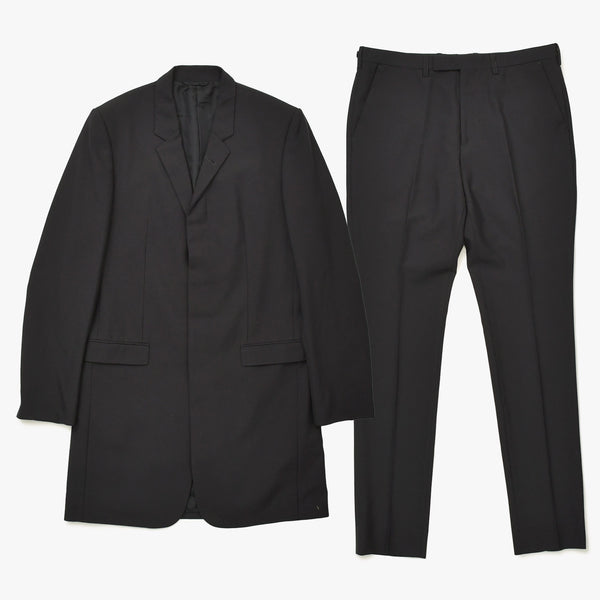 Like new LAD MUSICIAN Suit setup 2214-304/2214-550 44/46 size Black wool gabardine Used 4a008159