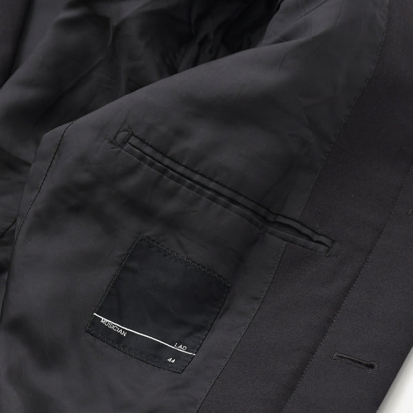 Like new LAD MUSICIAN Suit setup 2214-304/2214-550 44/46 size Black wool gabardine Used 4a008159