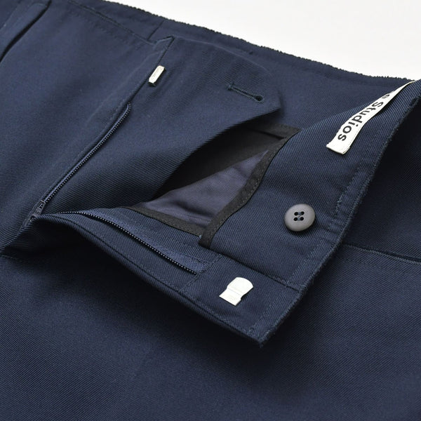 極美品 Acne Studios アクネストゥディオス セットアップ スーツ サイズ44 FN-MN-SUIT000006 ボトムス サイズ46 FN-MN-TROU000003 ネイビー 中古 4a008160