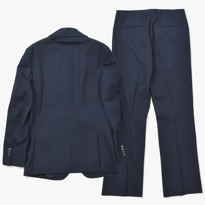 極美品 Acne Studios アクネストゥディオス セットアップ スーツ サイズ44 FN-MN-SUIT000006 ボトムス サイズ46 FN-MN-TROU000003 ネイビー 中古 4a008160