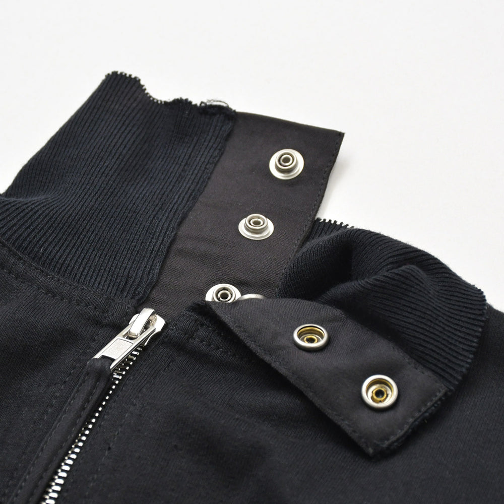 極美品 RICK OWENS リックオウエンス ベスト RR15F7103 イタリア製 コットン ブラック シルバー金具 サイズS 中古 4a008161