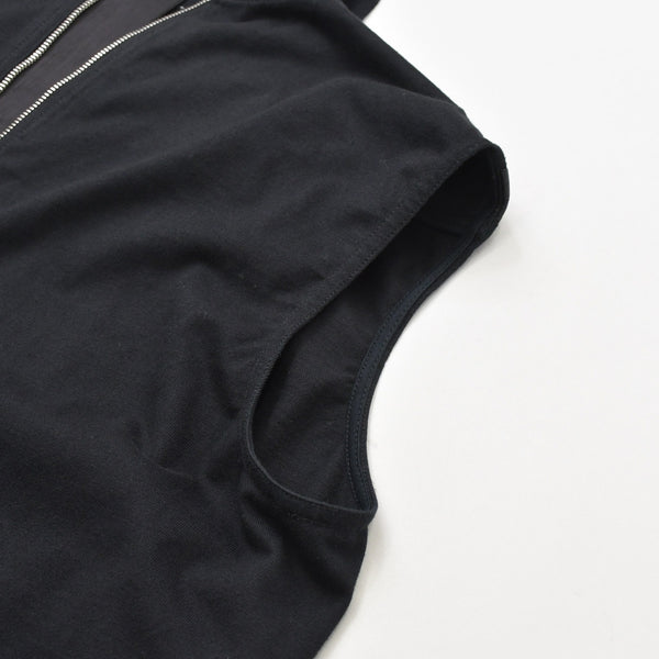 Very good condition RICK OWENS Vest RR15F7103 Made in Italy Cotton Black Silver hardware Size S Used 4a008161