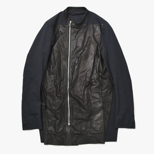 Very Good Condition Rick Owens Leather Jacket Zip Jacket Jacket Black Silver Hardware Used 4a008162