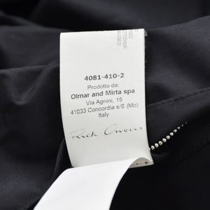 Very Good Condition Rick Owens Leather Jacket Zip Jacket Jacket Black Silver Hardware Used 4a008162