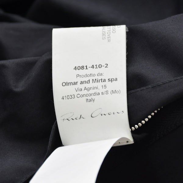Very Good Condition Rick Owens Leather Jacket Zip Jacket Jacket Black Silver Hardware Used 4a008162