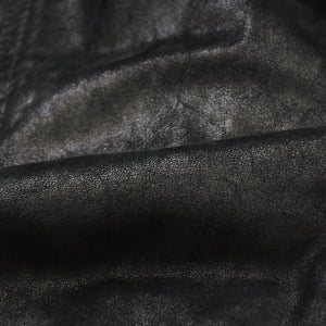 Very Good Condition Rick Owens Leather Jacket Zip Jacket Jacket Black Silver Hardware Used 4a008162
