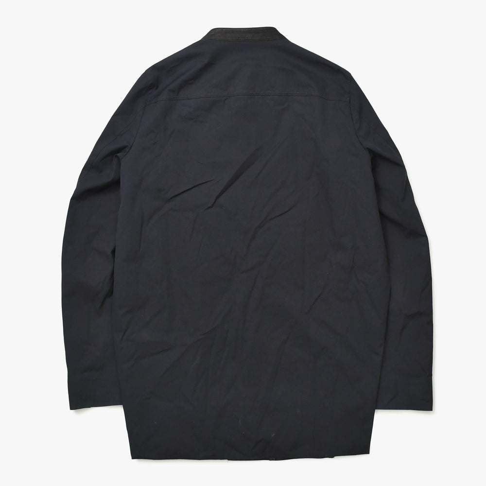 極美品 Rick Owens リックオウエンス レザージャケット ジップジャケット ジャケット 黒 シルバー金具 中古 4a008162