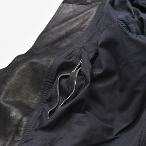 Very Good Condition Rick Owens Leather Jacket Zip Jacket Jacket Black Silver Hardware Used 4a008162