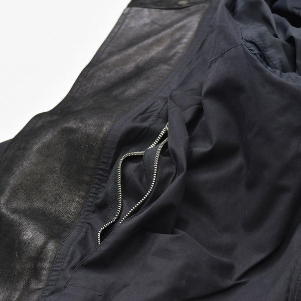 Very Good Condition Rick Owens Leather Jacket Zip Jacket Jacket Black Silver Hardware Used 4a008162
