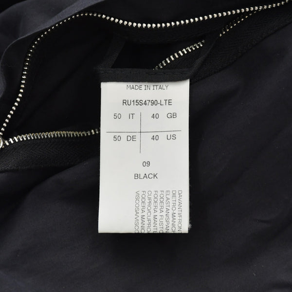 Very Good Condition Rick Owens Leather Jacket Zip Jacket Jacket Black Silver Hardware Used 4a008162