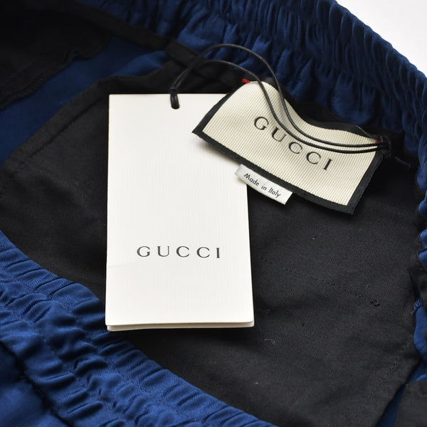 Very Good Condition GUCCI Gucci Pants Track Pants Jogging Pants Size 48 Acetate Navy White Red 495697 Z791A Used 4a008163