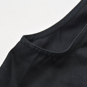 極美品 Rick Owens リックオウエンス ベスト ワンピース バイカラー ベージュ ブラック シルバー金具 サイズM 中古 4a008166